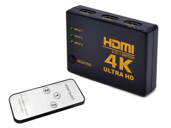 HDMI Switch 3 - 1 met afstandsbediening